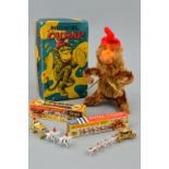 A BOXED ALPS/ROCK VALLEY TOY CLOCKWORK MUSICAL CHIMP, c.1960's, appears complete, in working order