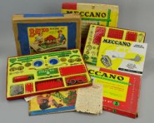 A BOXED MECCANO OUTFIT NO.3, contents not checked but appears largely complete, with instructions