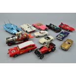 A QUANTITY OF UNBOXED AND ASSORTED FILM AND TV RELATED DIECAST VEHICLES, majority in lightly