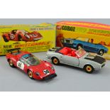 TWO BOXED CORGI TOYS CARS, Pontiac Firebird, No.343, silver body and red hub 'Whizzwheels' and '