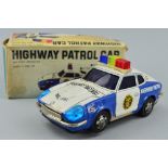 A BOXED MODERN TOYS (JAPAN) BATTERY OPERATED TIN PLATE HIGHWAY PATROL CAR, No.4579, not tested, c.