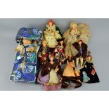 A COLLECTION OF UNBOXED PEGGY NISBET COLLECTORS DOLLS, all complete with tags, some wear to