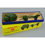 A BOXED DINKY TOYS 25-POUNDER FIELD GUN GIFT SET, No.697, complete and in lightly playworn