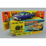 A BOXED CORGI TOYS MAN FROM U.N.C.L.E. OLDSMOBILE 'THRUSH-BUSTER', No.497, metallic purple/blue