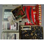 A QUANTITY OF BOXED AND UNBOXED HORNBY RAILWAYS OO TRACK, CONTROLLERS AND ACCESSORIES, to include