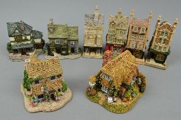 EIGHT BOXED LILLIPUT LANE SCULPTURES, five from Victorian Shops series 'Horologist' L2050, '