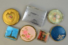 SEVEN ASSORTED COMPACTS