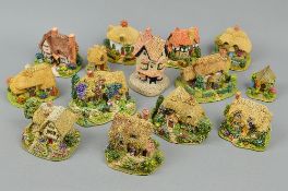 FOURTEEN BOXED LILLIPUT LANE SCULPTURES FROM SPECIAL SALES PROMOTION/EDITIONS, 'Teddy Bear Cottage',