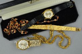 A MISCELLANEOUS COLLECTION, to include two gent's Rotary mechanical hand wound watches, a ladies
