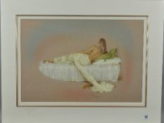 KAY BOYCE (BRITISH - CONTEMPORARY) 'REFLECTION' a limited edition print 421/500 of a woman lying