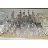 VARIOUS CUT/CLEAR GLASSWARES, to include various decanters, Rosenthal bowls etc