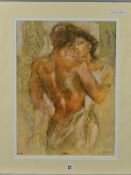 GARY BENFIELD (BRITISH 1965) 'L'AMOUR', a limited edition print 722/750 of a scantily clad couple