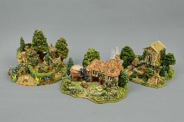 THREE BOXED LIMITED EDITION LILLIPUT LANE SCULPTURES, 'Harvest Home' No.85/4950, certificate,