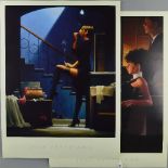 JACK VETTRIANO (BRITISH 1951) TWO OPEN EDITION POSTER PRINTS 'AN IMPERFECT PAST' AND 'DANCER FOR