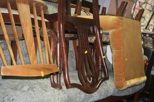 SEVEN VARIOUS CHAIRS, including Victorian and Edwardian chairs (sd)