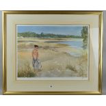 SIR WILLIAM RUSSELL FLINT (BRITISH 1880-1969) 'CARLOTTA ON THE LOIRE', a limited edition print of