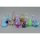 TWELVE CAITHNESS GLASS VASES