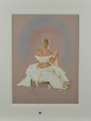 KAY BOYCE (BRITISH CONTEMPORARY) 'COPPELIA' a limited edition print of a young woman, 257/295,