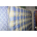 A TENDER 4' 6' DIVAN BED, and mattress