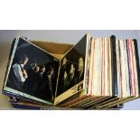 A TRAY OF OVER SEVENTY L.P'S AND SINGLES, including Twist and Shout, A Hard Days Night and With