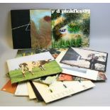 FIFTEEN L.P'S BY PINK FLOYD AND CONTRIBUTING ARTISTS, items of note include Darkside of the Moon (