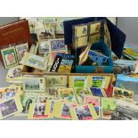 TWO BOXES OF POSTCARDS, containing a large quantity of Royal Mail postcards (500 plus) in albums and