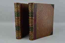BARTLETT, W.H, The Scenery and Antiquities of Ireland, 2 vols, in half leather bindings, 1st