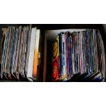 TWO BOXES OF OVER ONE HUNDRED AND FIFTY 12'' SINGLES AND L.P'S, including David Bowie, Frankie