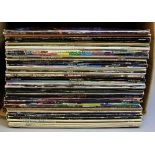 A BOX OF OVER 50 ROCK L.P'S FROM THE 1970'S AND 1980'S, including Deep Purple, Rainbow, Hawkwind, AC