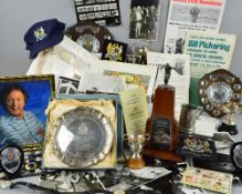 A COLLECTION OF TROPHIES AND MEMORABILIA RELATING TO THE ENDURANCE SWIMMING CAREER OF MR P.W.