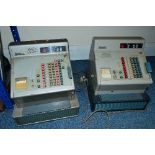 A PAIR OF GROSS ELECTRIC CASH REGISTERS, not tested, have some marking, wear and minor damage, one