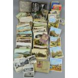 A BOX OF EARLY-MIDDLE 20TH CENTURY POSTCARDS, featuring topographical, resorts/cities, landmarks,