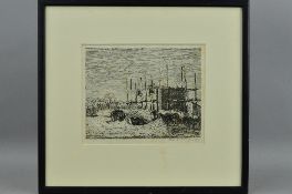 ALLAN GWYNNE-JONES (BRITISH 1892-1982), HOUSE BEING BUILT BY A CROSSROADS, etching, signed in pencil