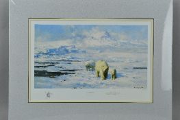 DAVID SHEPHERD (BRITISH 1931-2017) 'ICE WILDERNESS' a limited edition print 1221/1500 of polar bears