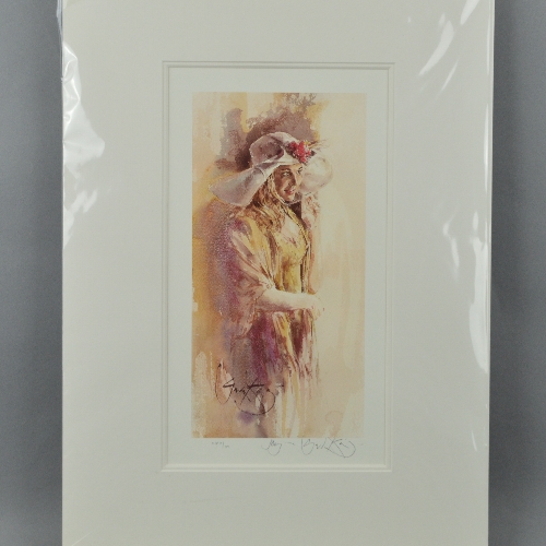 GORDON KING (BRITISH 1939) 'JOY', a limited edition artist proof print 11/39 of a woman wearing a