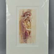 GORDON KING (BRITISH 1939) 'JOY', a limited edition artist proof print 11/39 of a woman wearing a