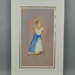 KAY BOYCE (BRITISH CONTEMPORARY) 'ROMANY', a limited edition print 237/500 of a woman dressed in