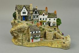 A BOXED LIMITED EDITION LILLIPUT LANE SCULPTURE, 'Clovelly' L2935, No.752/2000 (slight chip to