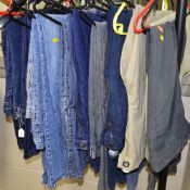 SIXTEEN PAIRS OF JEANS, CORDOROYS, TROUSERS ETC, to include four pairs Levis jeans size 32W, 32L,