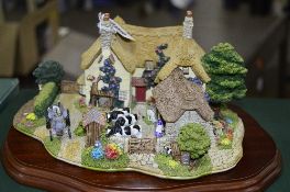 A BOXED LIMITED EDITION LILLIPUT LANE SCULPTURE, 'We Plough the Fields and Scatter', L2412, No