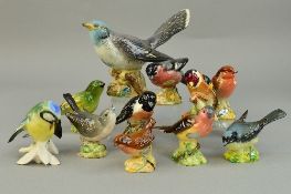 TEN BESWICK BIRDS AND ANOTHER BIRD to include Cuckoo No2315, Robin 980A, Chaffinch No991A, Wren