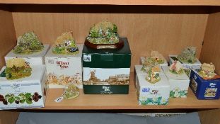 ELEVEN LILLIPUT LANE SCULPTURES, (10 boxed), from Collectors Club and Collectors Free Gift, to