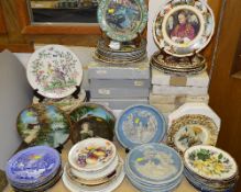 VARIOUS COLLECTORS PLATES, (mostly boxed), to include two Royal Worcester 'Exotic Butterflies',