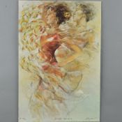 GARY BENFIELD (BRITISH 1965) 'SUMMER ROMANCE' an artist proof print 157/175, hand embellished,