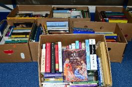 SEVEN BOXES OF BOOKS, mainly on a religious theme, to include books on Theology, Christianity and