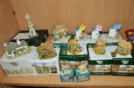 TWELVE BOXED LILLIPUT LANE SCULPTURES, 'Penrith Town Clock' L2461, 'Rose Cottage-Skirsgill The Story