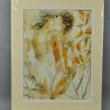 GARY BENFIELD (BRITISH 1965), 'RITE OF SPRING', a limited edition print 21/650 of a pair of lovers