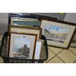 A SMALL COLLECTION OF PICTURES AND PRINTS, including small 19th century Baxter prints, an early