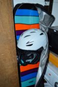 A BATALEON GOLIATH 157 SNOWBOARD, with bag and a Giro helmet (2)