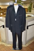AN ARMANDO BLACK DINNER JACKET AND TROUSERS, sizes 42 and 32 waist, 31 length, together with another